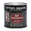 Эмаль Графитовая по ржавчине DALIкоричневая 0,75л рис.1