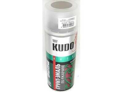 Аэрозоль KUDO грунт-эмаль по ржавчине чернкая RAL9005 520мл